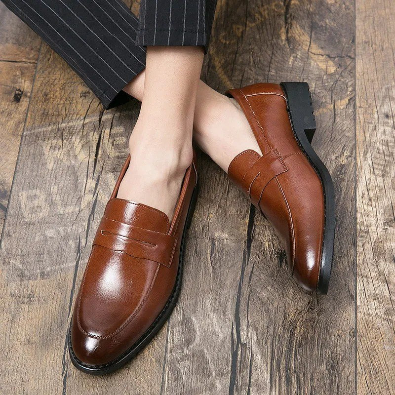 Mocassins college en Tabac