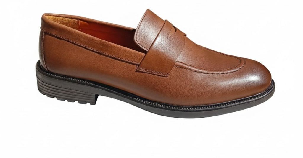 Mocassins college en Tabac